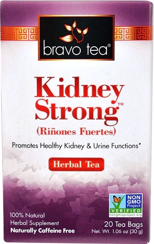 Chá Renal Bravo Tea Kidney Strong - 20 Sachês (Aprox. 30g) - Suporte Natural para os Rins