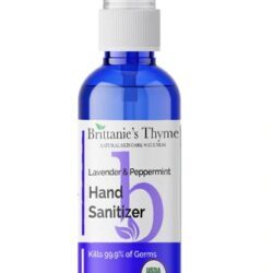 Higienizador de Mãos Orgânico Brittanie's Thyme Lavanda & Hortelã 59ml - Cuidado Natural e Refrescante