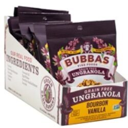 Bubba's Fine Foods Ungranola Bourbon Vanilla Sem Grãos 8 Pacotes - 340g