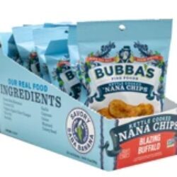 Bubba's Fine Foods Nana Chips Picantes Buffalo - 8 Pacotes de 37g Cada