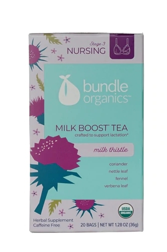 Chá Aumento de Leite Materno Bundle Organics 20 Sachês - Milk Thistle Orgânico