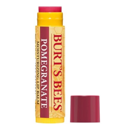 Burt's Bees 100% Natural Moisturizing Lip Balm - Pomegranate with Beeswax and Fruit Extracts -- 1 Tube