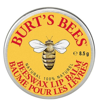 Burt's Bees 100% Natural Moisturizing Lip Balm Tin Original Beeswax with Vitamin E & Peppermint Oil -- 0.3 oz