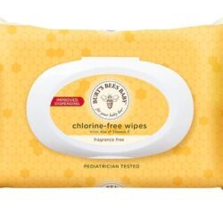 Lenços Umedecidos Burt's Bees Baby Sem Cloro para Pele Sensível - 72 Unidades (Aprox. 255g)