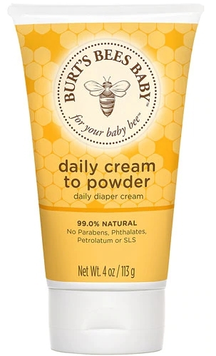 Burt's Bees Baby Creme para Assaduras 2 em 1: De Creme para Pó, Sem Talco, 113g