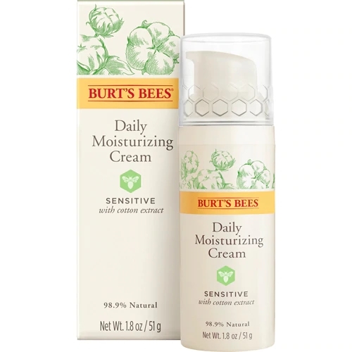 Burt's Bees Hidratante Facial Diário para Pele Sensível 51g - Suavidade e Alívio Natural