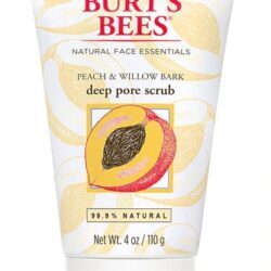 Burt's Bees Deep Pore Scrub Pêssego e Casca de Salgueiro 118ml - Esfoliante Facial Revitalizante