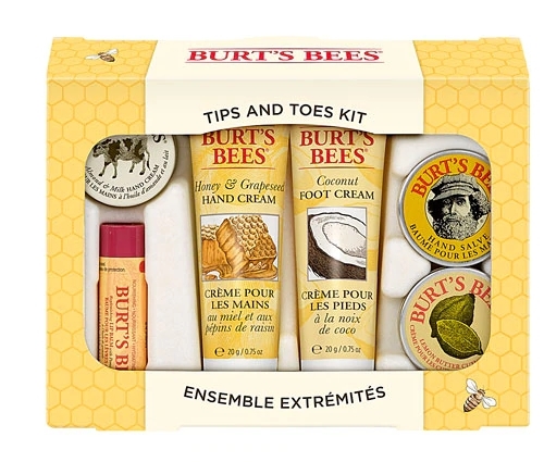 Kit Presente Natalino Burt's Bees Tips And Toes - 6 Miniaturas (Aprox. 170g)