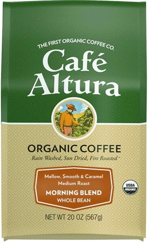 Café Orgânico Altura Morning Blend Torra Média em Grãos 567g - Sabor Intenso e Refrescante
