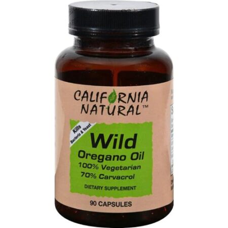 California Natural Wild Oregano Oil Dietary Supplement -- 90 Veggie Caps