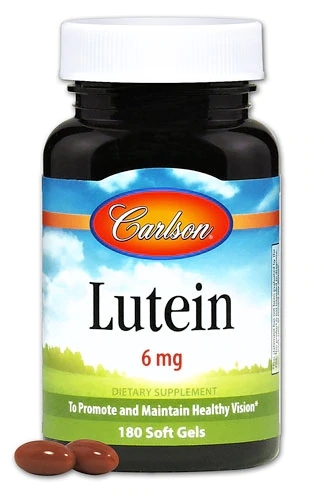 Carlson Lutein 6mg com Zeaxantina – 180 Cápsulas Softgel para Saúde Ocular