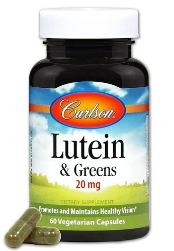 Carlson Luteína e Verdes 20mg - 60 Cápsulas Vegetarianas: Saúde Ocular e Bem-Estar Completo