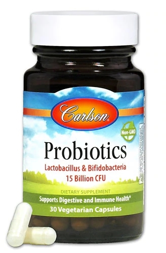 Carlson Probióticos Masculinos - 30 Cápsulas Vegetarianas | Saúde Digestiva e Imunológica