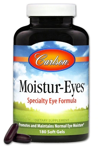 Carlson Moistur-Eyes®: Suplemento Avançado com 180 Cápsulas para Hidratação Ocular Profunda