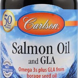 Carlson Óleo de Salmão Norueguês e GLA - 240 Cápsulas Gelatinosas - Saúde e Bem-Estar