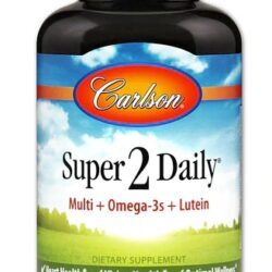 Carlson Super 2 Vitaminas e Minerais Diários – 120 Softgels para Vitalidade Completa