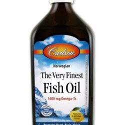 Óleo de Peixe Carlson The Very Finest Natural Limão 497ml - Saúde e Bem-Estar
