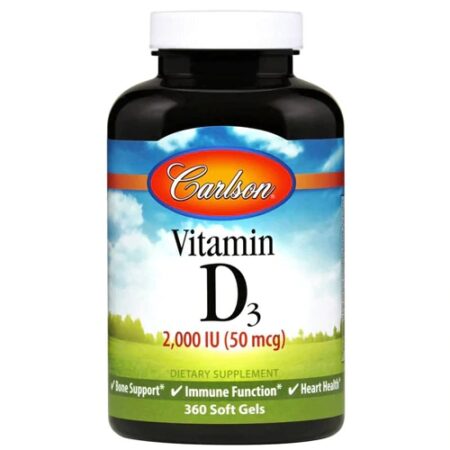 Carlson Vitamin D3 -- 2000 IU - 360 Softgels