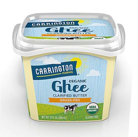 Carrington Farms Organic Ghee Clarified Butter Grass Fed -- 12 fl oz