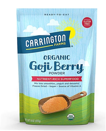 Pó de Goji Berry Orgânico Carrington Farms - 227g: Energia e Vitalidade Natural