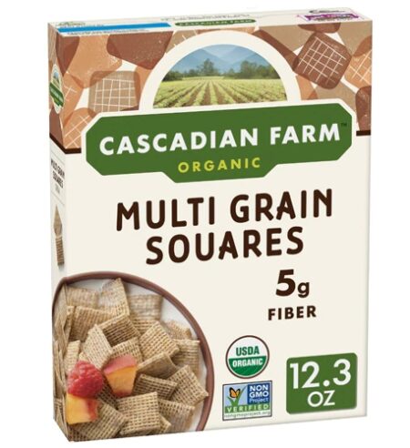 Cascadian Farms Organic Multi Grain Squares Cereal -- 12.3 oz