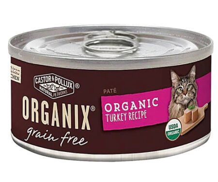 Castor & Pollux Organix® Grain Free Adult Cat Food Organic Turkey Pate Recipe -- 5.5 oz