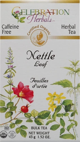 Chá de Folha de Urtiga Orgânica Celebration Herbals Sem Cafeína - 43g