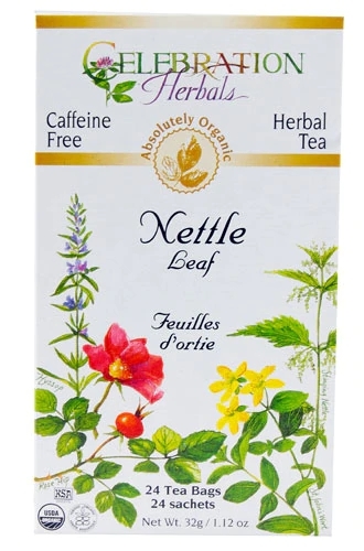 Chá de Folha de Urtiga Orgânica Celebration Herbals Sem Cafeína - 24 Sachês (42g)