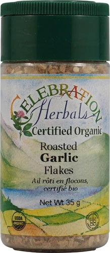 Alho Assado Orgânico Celebration Herbals em Flocos - 35g: Sabor Intenso e Bem-Estar Natural