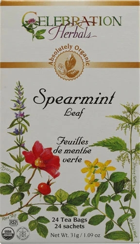 Chá de Hortelã Orgânico Celebration Herbals - 24 Sachês (Aprox. 43g)