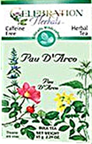 Chá de Pau D'Arco Celebration Herbals Sem Cafeína - 24 Sachês (Aprox. 48g)