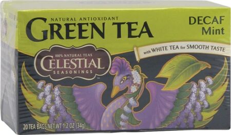 Celestial Seasonings Green Tea Caffeine Free Mint Green -- 20 Tea Bags