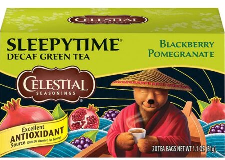 Celestial Seasonings Sleepytime® Decaf Green Tea Blackberry Pomegranate -- 20 Tea Bags