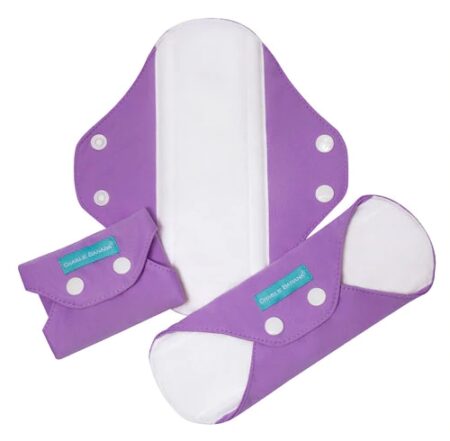 Charlie Banana Feminine Pads Regular - Lavender -- 3 Pads