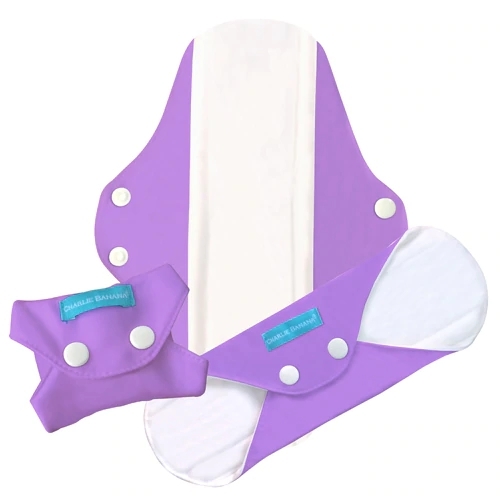 Protetores Íntimos Charlie Banana Super+ Lavanda - 3 Unidades - Conforto e Segurança Prolongados
