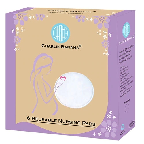 Charlie Banana Absorventes Reutilizáveis para Amamentação - Branco (6 Unidades) - Conforto e Economia