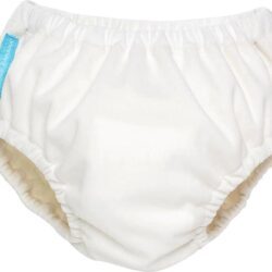 Fralda de Natação Reutilizável Charlie Banana - Tamanho M (Branca) - Conforto e Segurança para Bebês