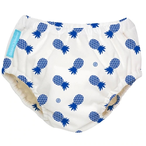 Fralda de Piscina Reutilizável Charlie Banana X-Large - Estampa Blue Pineapple (1 Unidade)