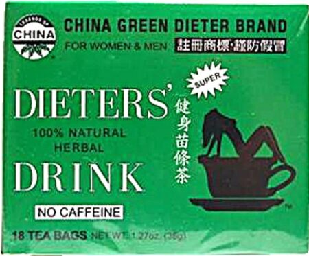 China Green Dieters Tea Dieter's Drink -- 18 Tea Bags