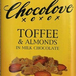 Chocolove Barra de Chocolate ao Leite com Toffee e Amêndoas - 91g
