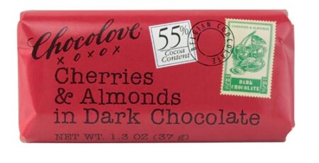 Chocolove Mini Dark Chocolate Bar Cherries & Almonds -- 1.3 oz