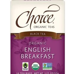 Choice Organic Teas Chá Preto English Breakfast - 16 Sachês (28g)