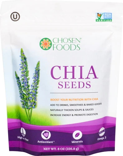 Sementes de Chia Chosen Foods 227g: Superalimento Rico em Ômega 3 e Fibras