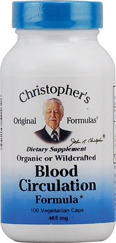 Christopher's Blood Circulation Formula - 465mg - 100 Cápsulas Vegetarianas: Melhore Sua Circulação Sanguínea