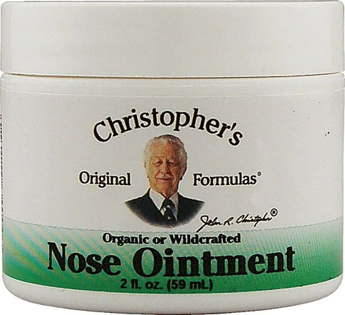 Pomada Nasal Christopher's 2 oz (Aprox. 57g) - Alívio Natural para Nariz Seco e Irritado
