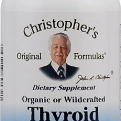 Christopher's Thyroid Maintenance - 485mg - 100 Cápsulas Vegetarianas para Saúde da Tireoide