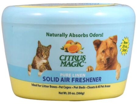 Citrus Magic Solid Air Freshener for Pets Pure Linen -- 20 oz