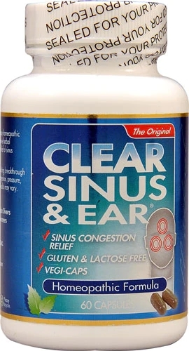 Clear Sinus and Ear® 60 Cápsulas - Alívio Natural para Seios da Face e Ouvidos