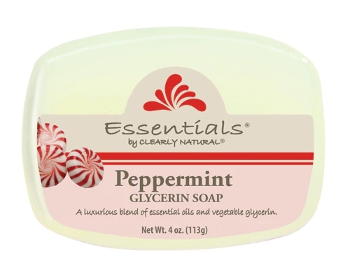 Sabonete Glicerina Menta Clearly Natural Essentials 113g - Refrescância e Hidratação Pura
