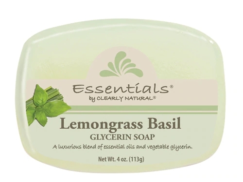 Sabonete Natural de Glicerina com Capim-Limão e Manjericão Clearly Natural - 113g